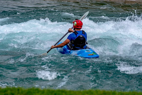 Whitewater Rafting Ação Esporte Centro Nacional Whitewater Charlotte — Fotografia de Stock