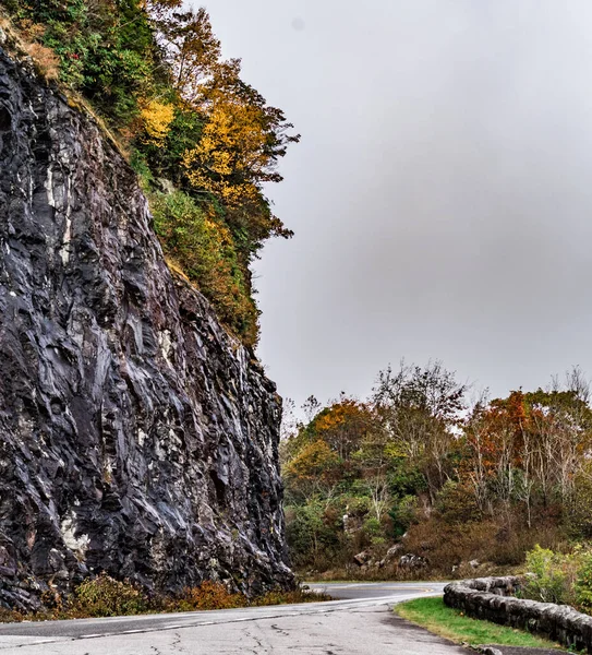 Automne Dans Les Appalaches Vue Long Crête Bleue Parkwa — Photo