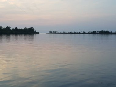 Yazın nehir manzarası