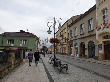 Avrupa 'da küçük kasaba manzarası