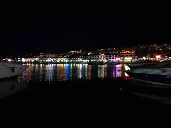 Gece Deniz Kıyısı Manzara — Stok fotoğraf