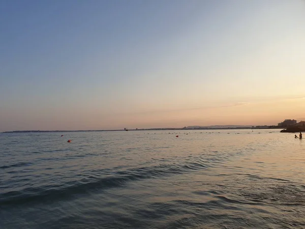 海岸の夕日の風景 — ストック写真