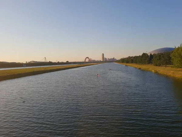 Vista Sulla Città Urbana Mosca — Foto Stock