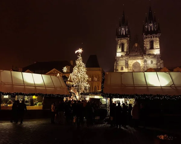 Navidad Año Nuevo Decoración Praga —  Fotos de Stock