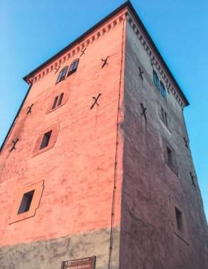 City details on streets of Zagreb, Croatia