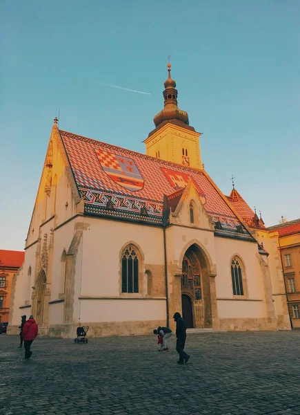 Podrobnosti Městě Ulicích Záhřebu Chorvatsko — Stock fotografie