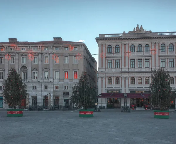 Talya Nın Trieste Kentindeki Tarihi Kent Merkezi Manzarası — Stok fotoğraf