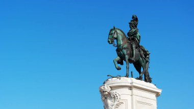 Kral Joseph heykel, ticaret kare, Lisbon, Portekiz