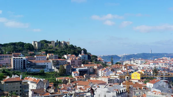 Castle hill, Lisabon, Portugalsko — Stock fotografie