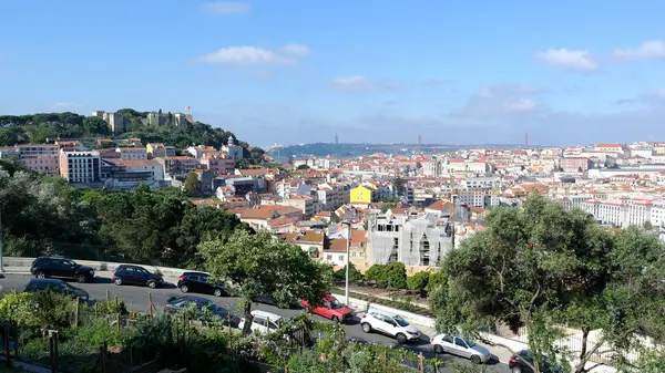 城堡山，里斯本，葡萄牙 — 图库照片