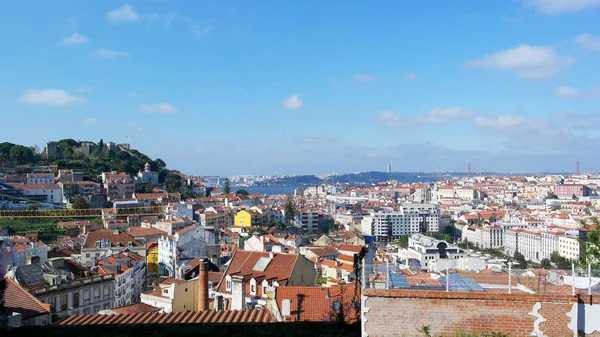 Castle hill, Lissabon, portugal — Stockfoto
