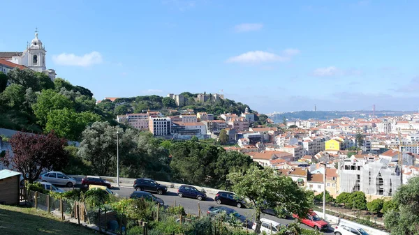 Castle hill, Lizbona, Portugalia — Zdjęcie stockowe