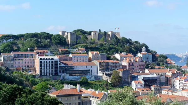 Castle hill, Lissabon, portugal — Stockfoto