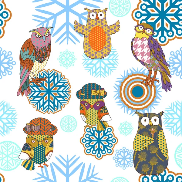 Weihnachten und Neujahr nahtlose Muster, Dekorationen und festlicher Hintergrund — Stockvektor