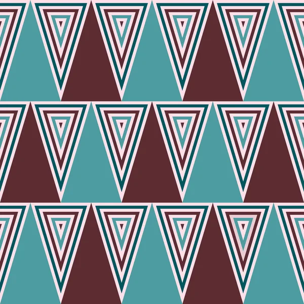 Chevron Pattern Design, fond rétro tendance sans couture - style mode des années 1960, 1970, 1980 — Image vectorielle