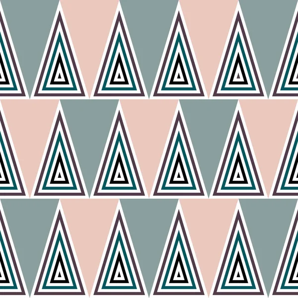 Chevron Pattern Design, fond rétro tendance sans couture - style mode des années 1960, 1970, 1980 — Image vectorielle