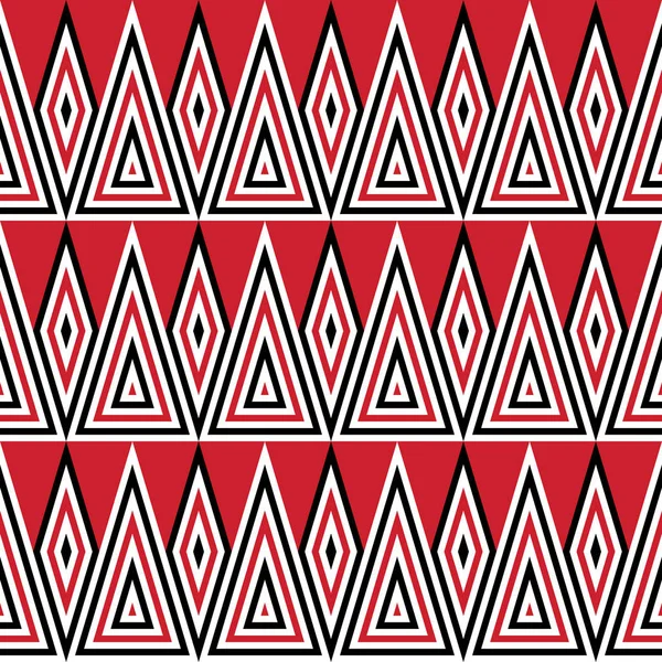 Chevron Pattern Design, fond rétro tendance sans couture - style mode des années 1960, 1970, 1980 — Image vectorielle