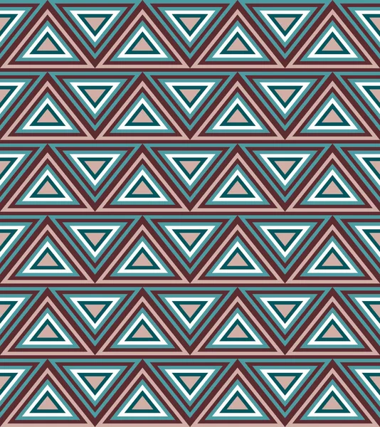 Chevron Pattern Design, fond rétro tendance sans couture - style mode des années 1960, 1970, 1980 — Image vectorielle