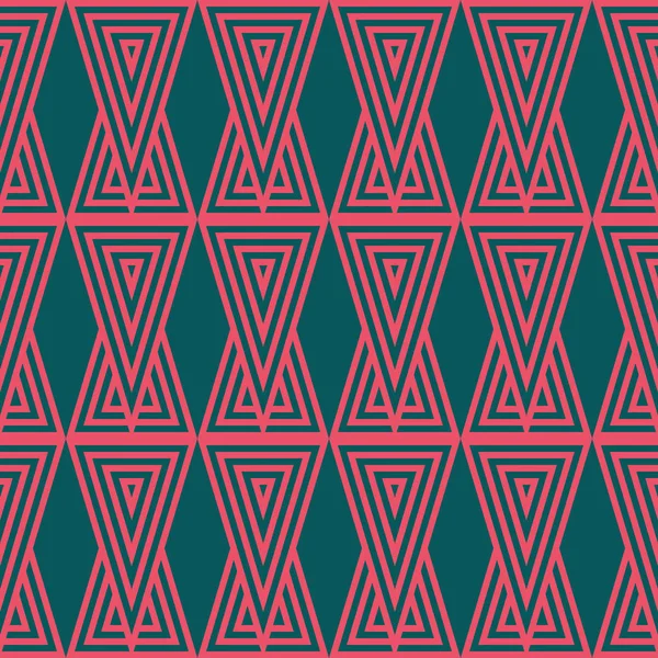 Chevron Pattern Design, fond rétro tendance sans couture - style mode des années 1960, 1970, 1980 — Image vectorielle