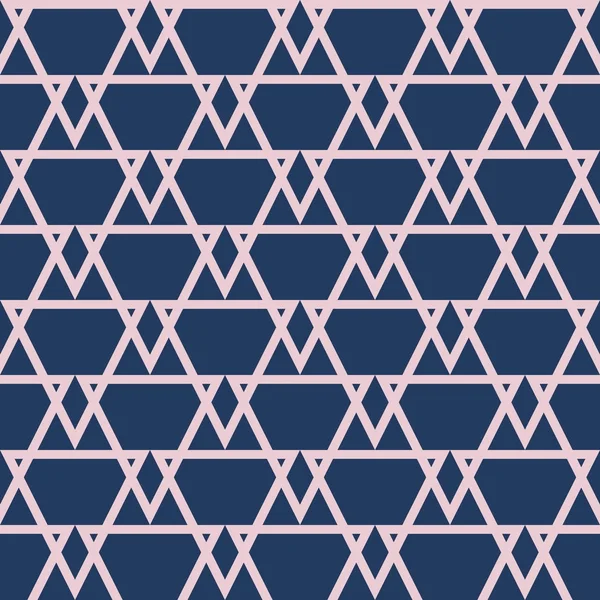 Triangle Pattern Design, Seamless Retro Trendy background, 1960s, 1970s, 1990s fashion style — Stock Vector