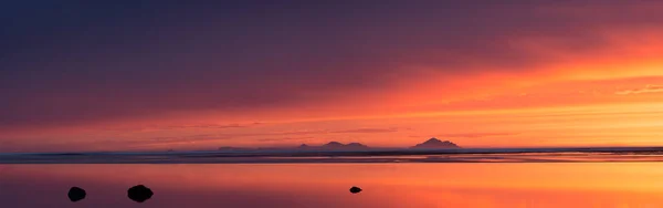 Захід сонця над Westman острови — стокове фото
