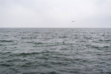 Karanlık deniz ve gökyüzü