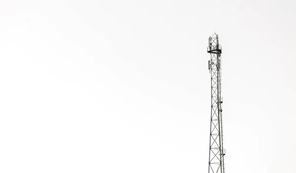 Radio Antenne Geïsoleerd Witte Achtergrond — Stockfoto