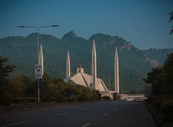 Τζαμί Του Φαϊζάλ Είναι Μεγαλύτερο Τζαμί Στο Πακιστάν Στην Εθνική Εικόνα Αρχείου