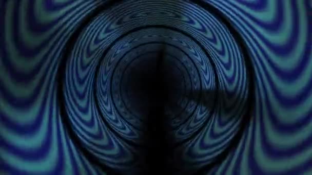Spin Dizzy Tunnel Animation — Stock Video