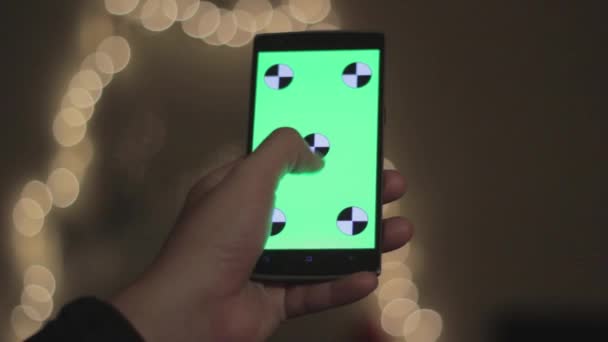 Дисплей сенсорного екрану смартфона — стокове відео