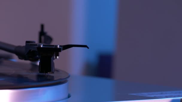 Turntable retro vintage vinil velho — Vídeo de Stock