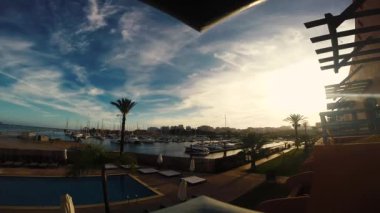 Liman timelapse bulut seyahat