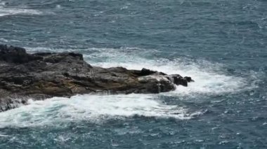 sörf dalga Atlantik deniz kaya sprey