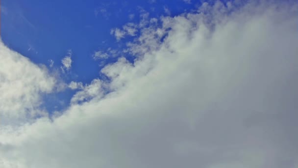 Nuvole strati cielo blu bianco — Video Stock