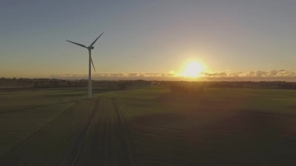Energie windmolen windturbine — Stockvideo