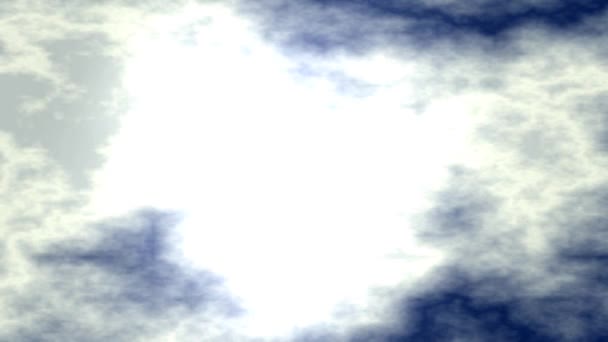 Sis sis bulutsu bulutlar arka plan — Stok video
