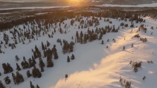 Montagnes beau paysage hiver Séquence Vidéo