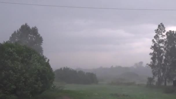 Regen Sturm Orkanwetter — Stockvideo