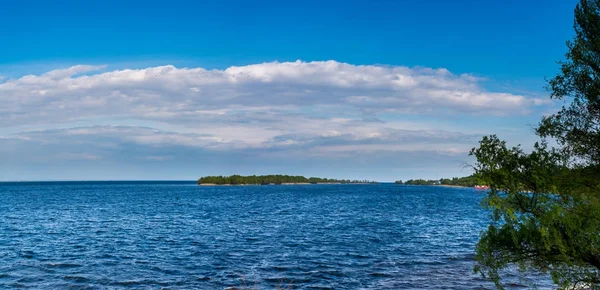 Blick auf den Dnjepr in Tscherkassa — Stockfoto