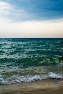 Günbatımı zamanı Beach'de