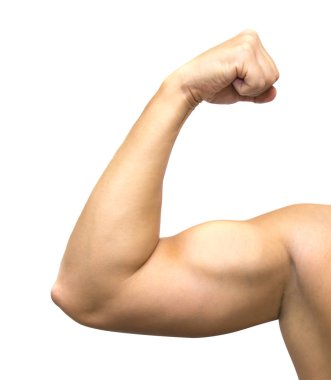 Kas yığını bir adam kol ve omuz esnemesi