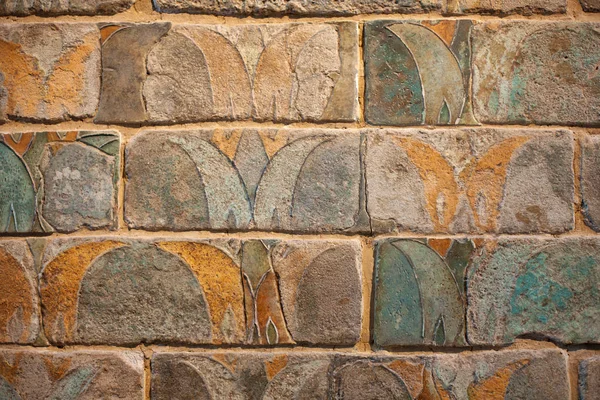 Ancient bricks art wall background