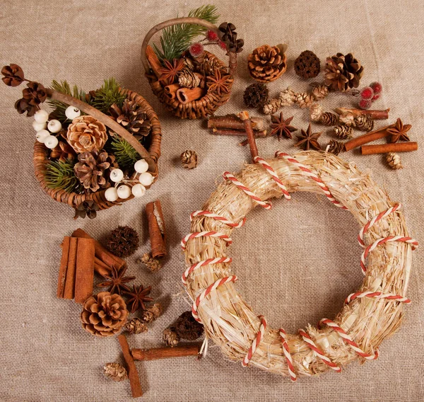 Noel dekorasyon hediye ile. Xmas kartları, davet, ticari kavramı