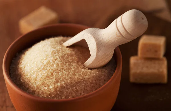 Cane Sugar Can Wooden Shovel — Stock Photo, Image