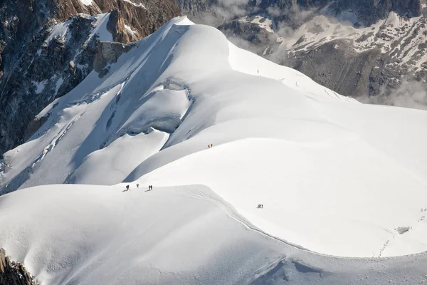 White Snow Mont Blanc Alps France Royalty Free Stock Images