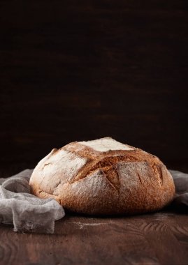 Rustik tarzı taze ev yapımı ekmek