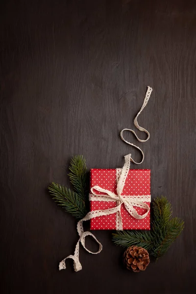 Rám Vánoční Dekorace Kartou Pro Text Vánoční Karty Pozvánky Obchodní — Stock fotografie