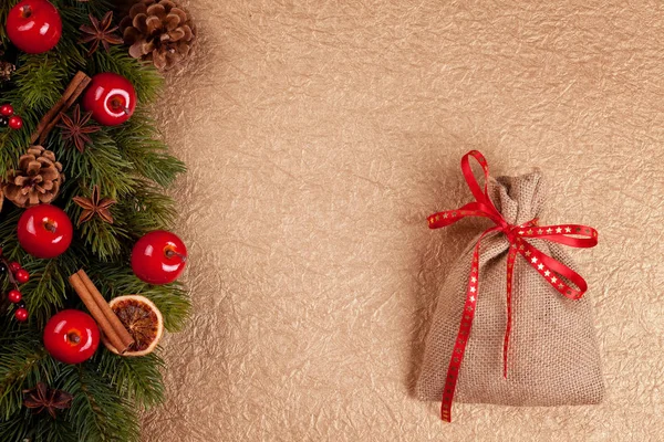 Quadro Decoração Natal Com Cartão Para Texto Cartões Natal Convite — Fotografia de Stock