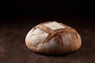 Rustik tarzı taze ev yapımı ekmek