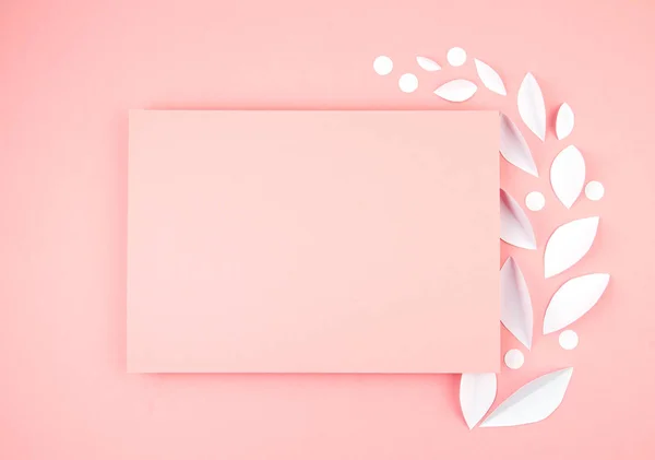 Abstract backdrop with paper cut shapes. Love, Saint Valentine, mothers day, birthday greeting cards, invitation concept — 스톡 사진